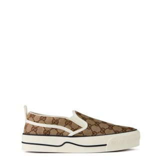 GUCCI Tennis 1977 Slip-On Trainers Women Beige 9762  for sale