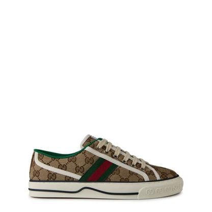 GUCCI Tennis All Over Gg 1977 Sneakers Women Beige 9766  for sale