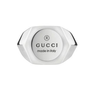 GUCCI Trademark Silver Ring Unisex Sterling Silver  for sale