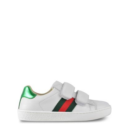 GUCCI Velcro Low Top Trainers Juniors Kids White 9085  for sale