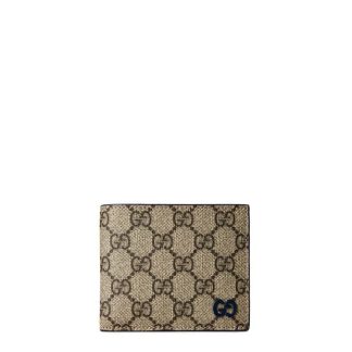 GUCCI Wallet With Gg Detail Unisex Billfold Wallets Beige/Blue for sale