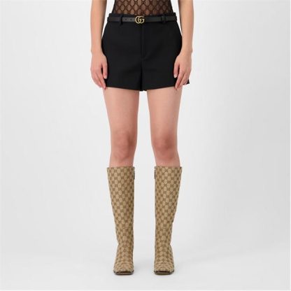 GUCCI Wool Shorts Women Black  for sale