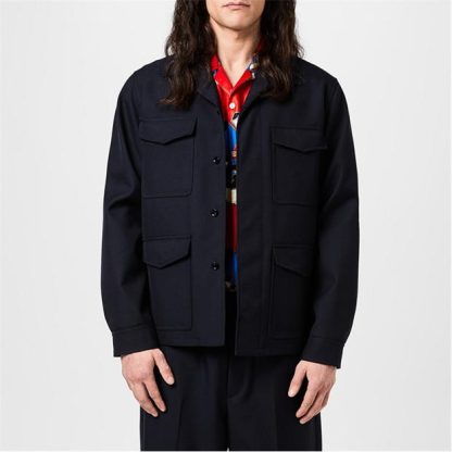 GUCCI Wool Twill Jacket Men New Dark Navy  for sale