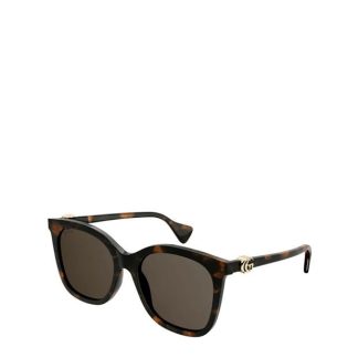 Gucci GUCCI SUNGLASSES GG1071S Women Rectangle Sunglasses HAVANA for sale