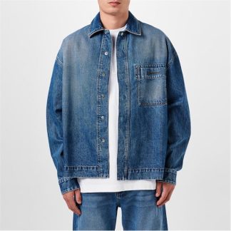 JACQUEMUS Jacq La Denimes Shrt Sn43 Men Blu/Tabac  for sale