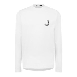 JACQUEMUS Jacq Le Mer LS T Sn43 Men White  for sale