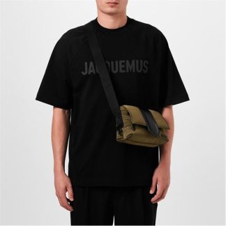 JACQUEMUS Jacq Pt Mssngr Bmbno Sn43 Unisex Messenger Bags Khaki for sale