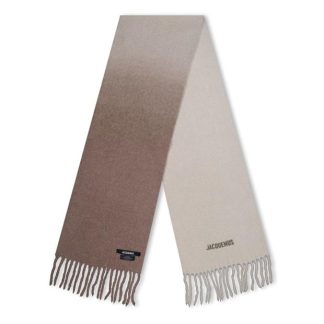 JACQUEMUS L'Echarpe Moisson Gradient Scarf Women Multi Beige  for sale