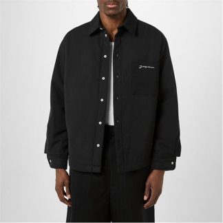 JACQUEMUS La Boulanger Shirt Jacket Men Black  for sale