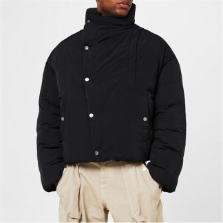 JACQUEMUS La Cocoon Puffer Jacket Men Black 990  for sale