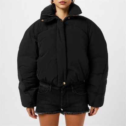 JACQUEMUS La Courte Caraco Puffer Jacket Women Black  for sale