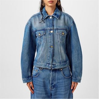 JACQUEMUS La De-NÎmes Jacket Women Blue/Tabac  for sale