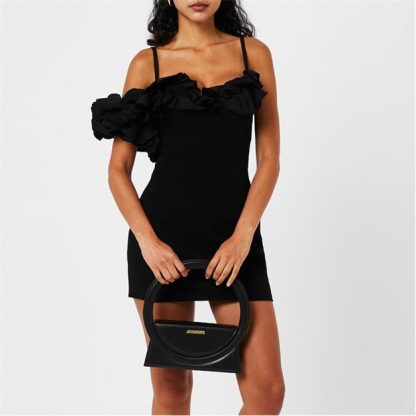 JACQUEMUS La Duna Mini Dress Women Mini Dresses Black 990 for sale