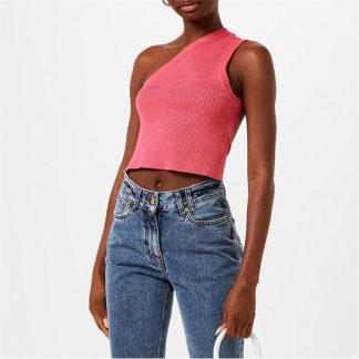 JACQUEMUS La Maille Ascu Cropped Top Women Knitted Tops Pink for sale