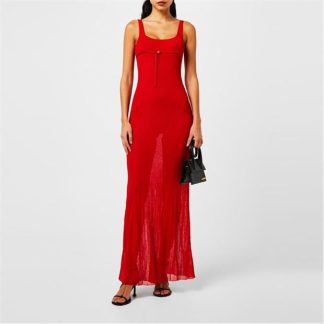 JACQUEMUS La Maille Dress Women Mini Dresses RED for sale