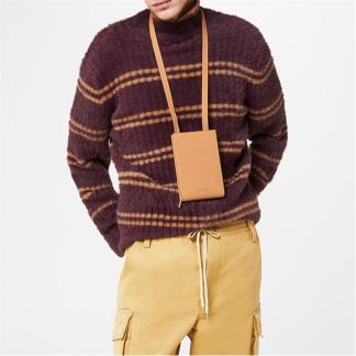 JACQUEMUS La Maille Striped Jumper Men Brown 850  for sale