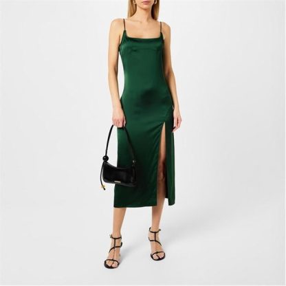 JACQUEMUS La Notte Maxi Dress Women Dark Gre  for sale