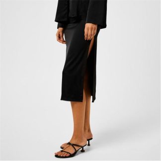 JACQUEMUS La Notte Midi Skirt Women Midi Skirts BLACK for sale