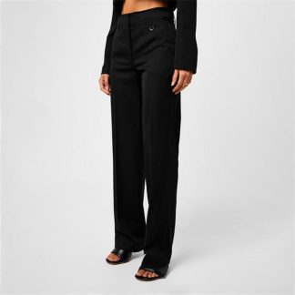 JACQUEMUS La Straight Trousers Women Black  for sale