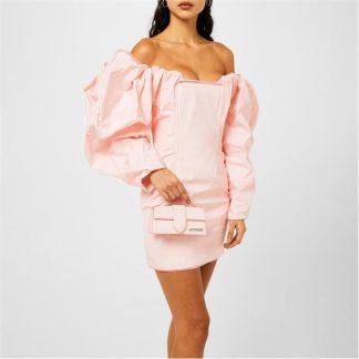 JACQUEMUS La Taffetas Mini Dress Women Light Pink  for sale