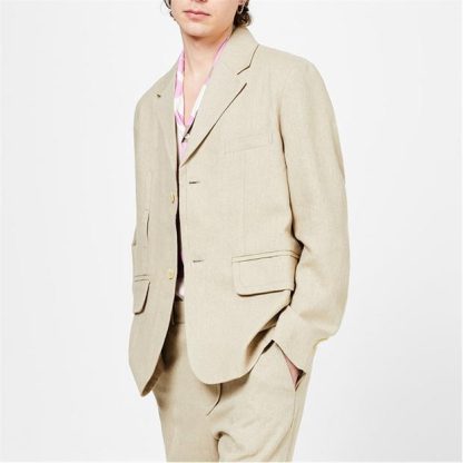 JACQUEMUS La Veste Blazer Men Beige 150  for sale