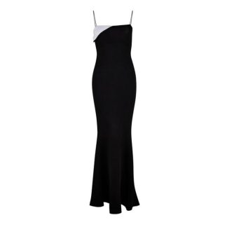 JACQUEMUS Le Aro Draped Maxi Dress Women Black 990  for sale