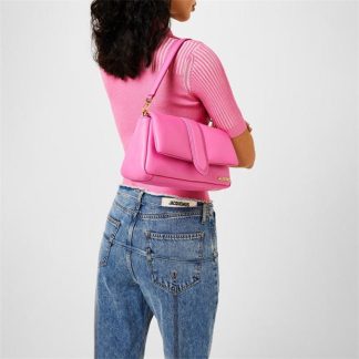 JACQUEMUS Le Bambimou Shoulder Bag Women Shoulder Bags Neon Pink for sale