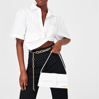 JACQUEMUS Le Bambino Long Flap Bag Women Shoulder Bags White for sale