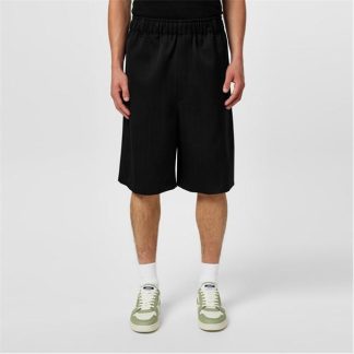 JACQUEMUS Le Bermuda Juego Shorts Men Black/Pinstripe  for sale