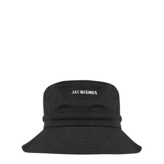 JACQUEMUS Le Bob Gadjo Bucket Hat Men Black 990  for sale