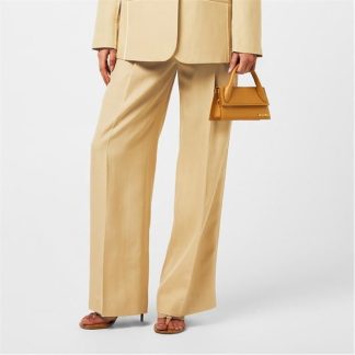 JACQUEMUS Le Criollo Wide Leg Trousers Women Beige  for sale