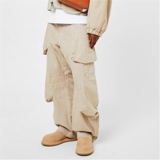 JACQUEMUS Le Croissant Cargo Pants Men Beige 130  for sale