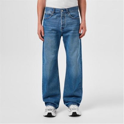 JACQUEMUS Le De-Nimes Wide Leg Jeans Men Blue  for sale