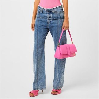 JACQUEMUS Le De Nimes Wide-Leg Organic Jeans Women Bluetabac  for sale