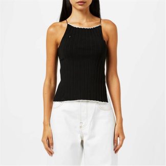 JACQUEMUS Le Haut Maille Pleated Top Women Knitted Tops Black for sale