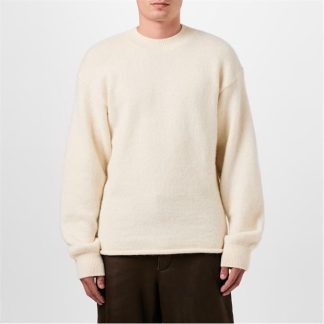 JACQUEMUS Le Intarsia Sweater Men Jumpers Light Beige for sale