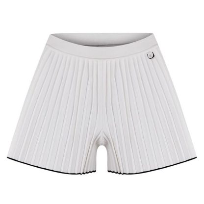 JACQUEMUS Le Maille PlissÉ Mini Shirts Women Knitted Shorts White 100 for sale