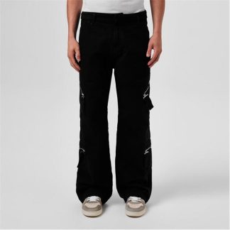 JACQUEMUS Le Marrone Zipped Cargo Trousers Men Black  for sale