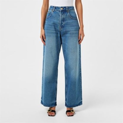 JACQUEMUS Le Nimes Mid-Rise Wide Jeans Women Wide Jeans Blue/Tab for sale