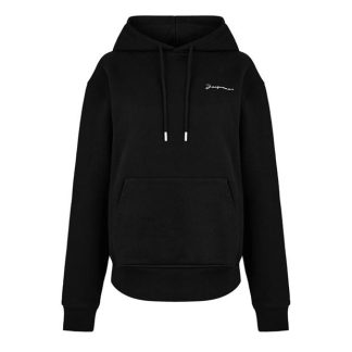 JACQUEMUS Le Sweatshirt Brode Women OTH Hoodies Black for sale