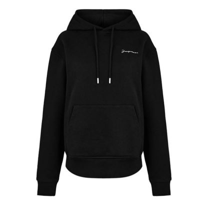 JACQUEMUS Le Sweatshirt Brode Women OTH Hoodies Black for sale