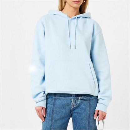 JACQUEMUS Le Sweatshirt Brode Women OTH Hoodies Light Bl for sale