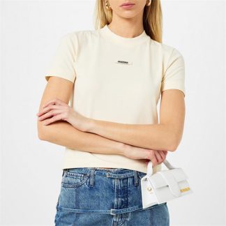 JACQUEMUS Le T-Shirt Gros Grain Women Regular Fit T-Shirts Beige for sale