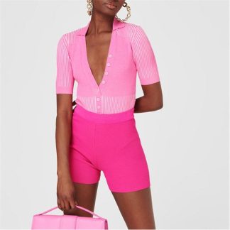 JACQUEMUS Le Yauco Polo Bodysuit Women Pink  for sale