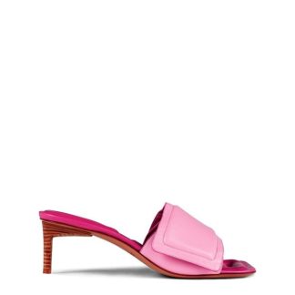 JACQUEMUS Les Heeled Mules Piscine Women Heeled Mules Pink 430 for sale