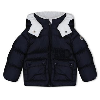 MONCLER Abbaye Down Jacket Infants Kids Puffer Jackets - Heavyweight Navy 778 for sale