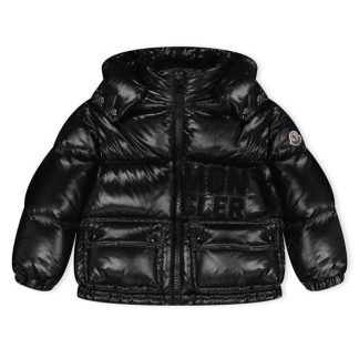 MONCLER Abbaye Jacket Girls Kids Puffer Jackets - Heavyweight Black 999 for sale