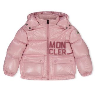 MONCLER Abbaye Jacket Girls Kids Puffer Jackets - Heavyweight Pink 523 for sale