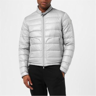 MONCLER Acorus Short Down Jacket Men Puffer Jackets - Lightweight Grey 92V for sale