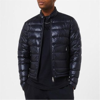 MONCLER Acorus Short Down Jacket Men Puffer Jackets - Lightweight Navy 776 for sale